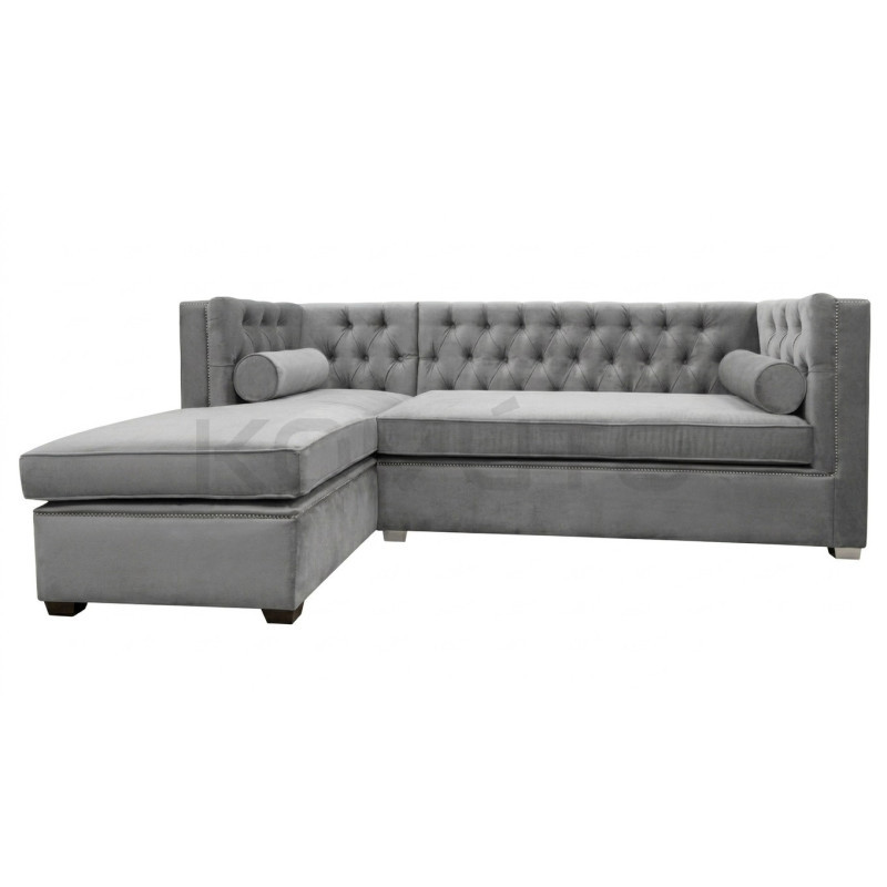 Rozkładany Narożnik Chesterfield ze spaniem London 250x200