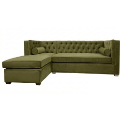 Rozkładany Narożnik Chesterfield ze spaniem London 250x200