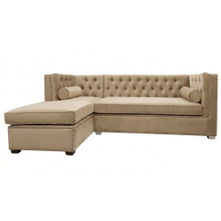 Rozkładany Narożnik Chesterfield ze spaniem London 250x200