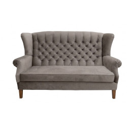 Sofa Chesterfield Uszak Old 2 os. plusz, welur, tkanina