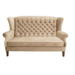 Sofa Chesterfield Uszak Old 2 os. plusz, welur, tkanina