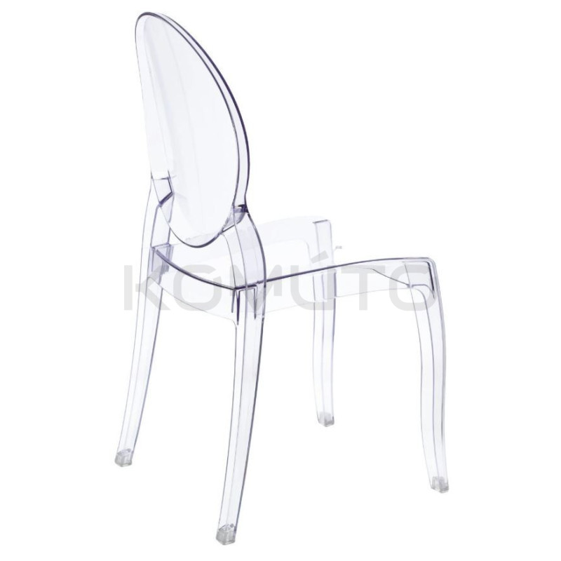 Krzesło Merton transparentne – design inspirowany światłem