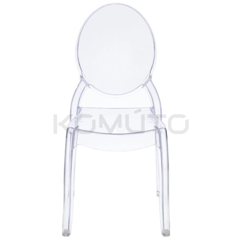 Krzesło Merton transparentne – design inspirowany światłem