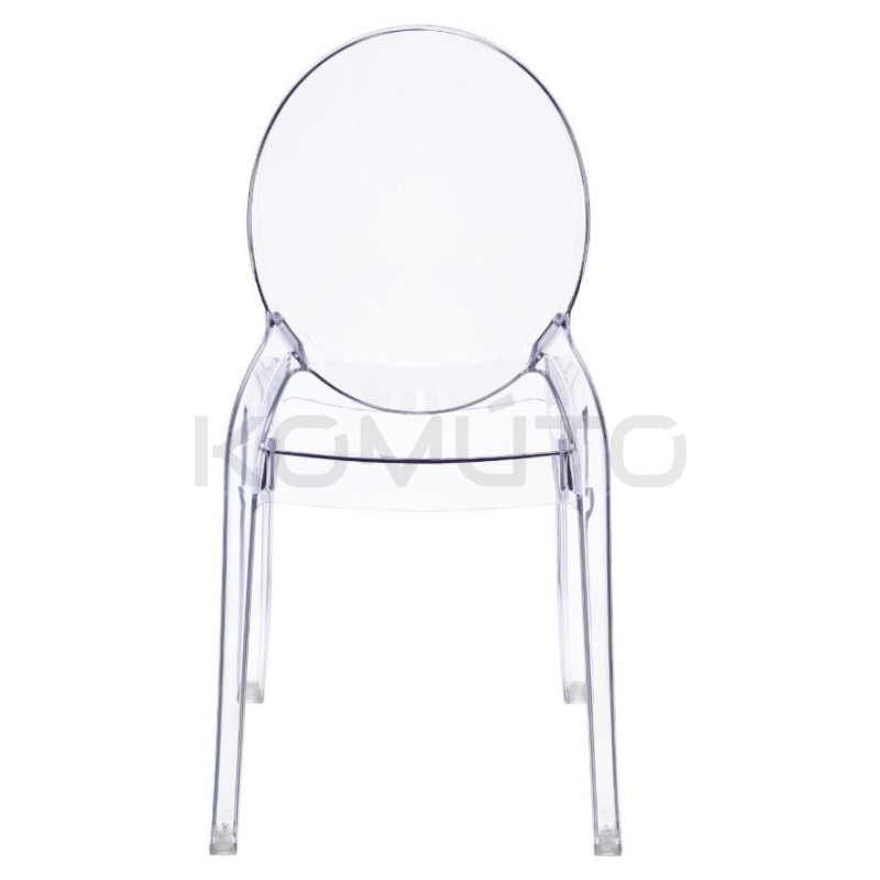 Krzesło Merton transparentne – design inspirowany światłem