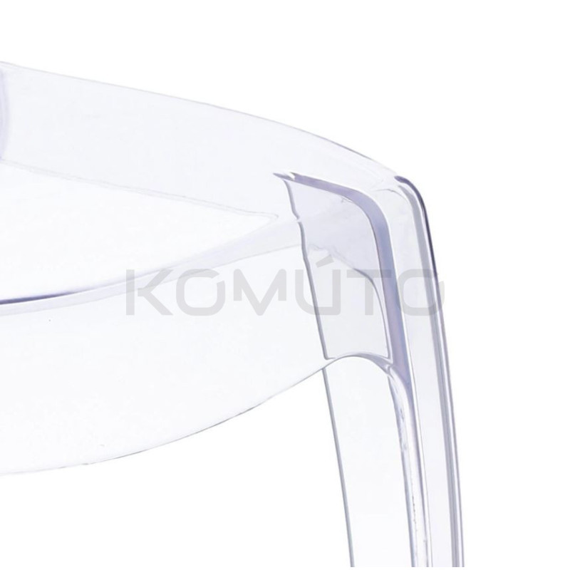 Krzesło Merton transparentne – design inspirowany światłem