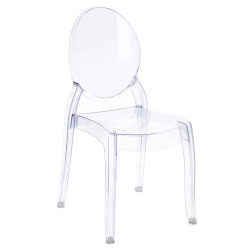 Krzesło Merton transparentne – design inspirowany światłem