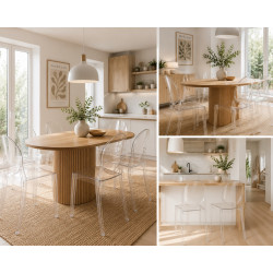 Krzesło Merton transparentne – design inspirowany światłem