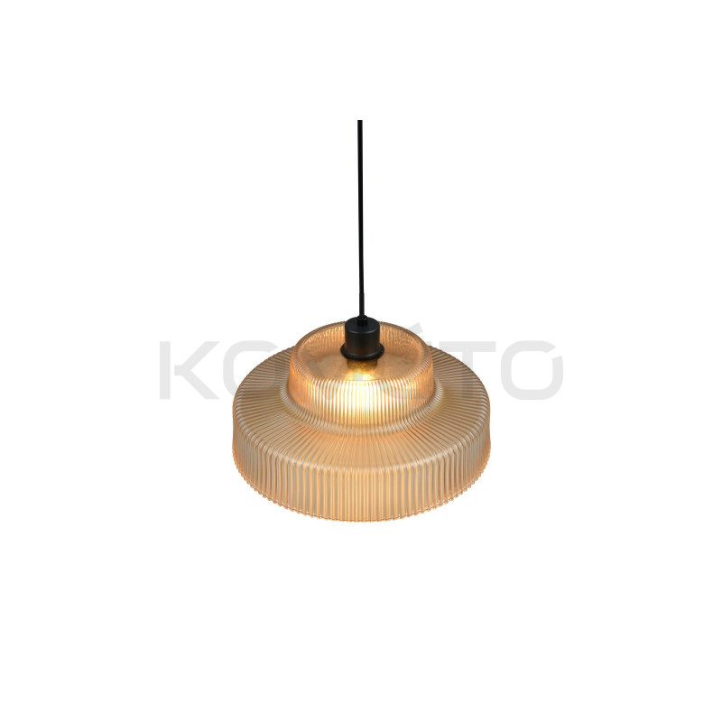 Szklana lampa Caro | Rzeźba i światło w stylu retro