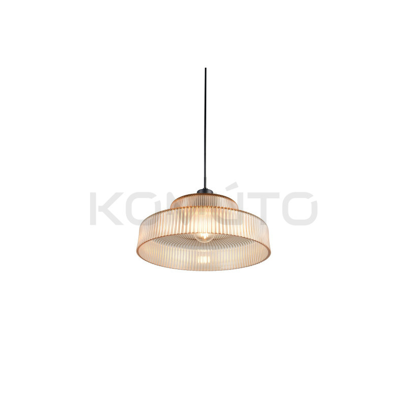 Szklana lampa Caro | Rzeźba i światło w stylu retro