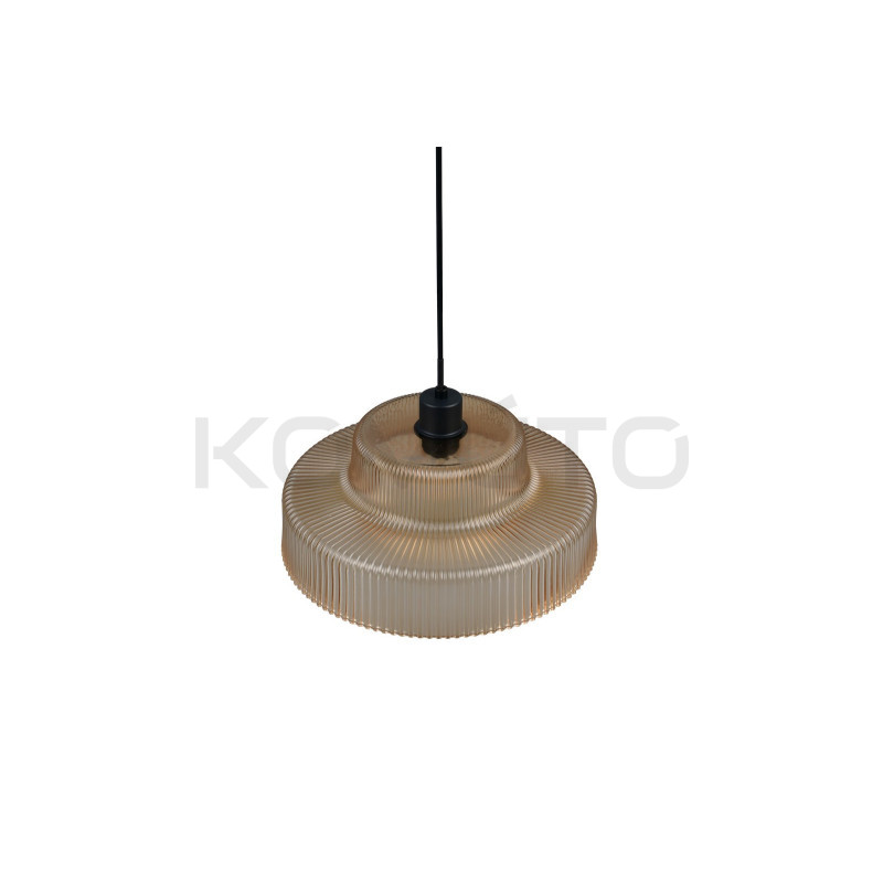 Szklana lampa Caro | Rzeźba i światło w stylu retro