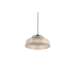 Szklana lampa Caro | Rzeźba i światło w stylu retro