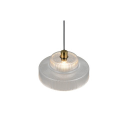 Szklana lampa Caro | Rzeźba i światło w stylu retro