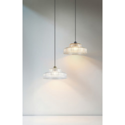Szklana lampa Caro | Rzeźba i światło w stylu retro