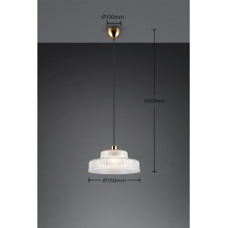 Szklana lampa Caro | Rzeźba i światło w stylu retro