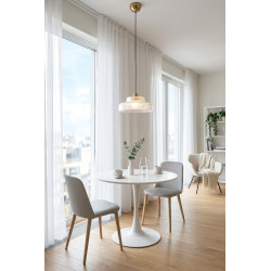 Szklana lampa Caro | Rzeźba i światło w stylu retro