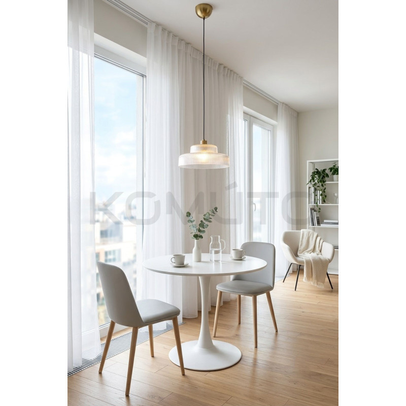 Szklana lampa Caro | Rzeźba i światło w stylu retro