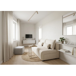 Sofa Belliani – rozkładana sofa bez boków do małego salonu