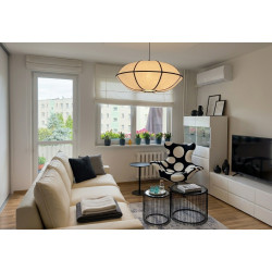 Natural Blossom | Artystyczna Lampa Lniana 70cm – Design Zen
