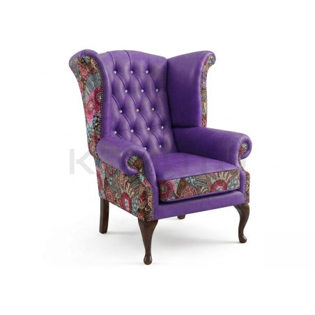 Fotel Uszak Chesterfield Lord Regent | Ręczne wykonanie | Wyjątkowy