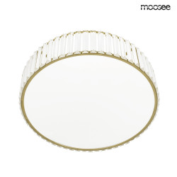 Plafon CROWN 50 złoty – designerski plafon z kryształami LED