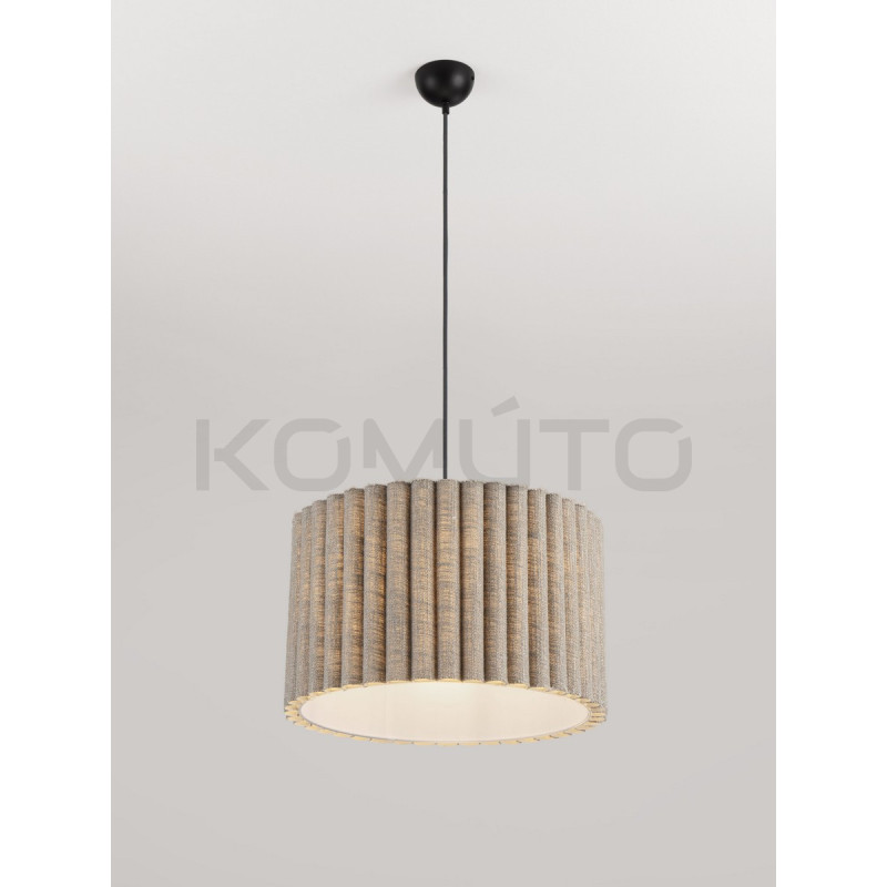 Lampa wisząca Demeter – lampa z lnianej tkaniny