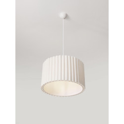 Lampa wisząca Demeter – lampa z lnianej tkaniny