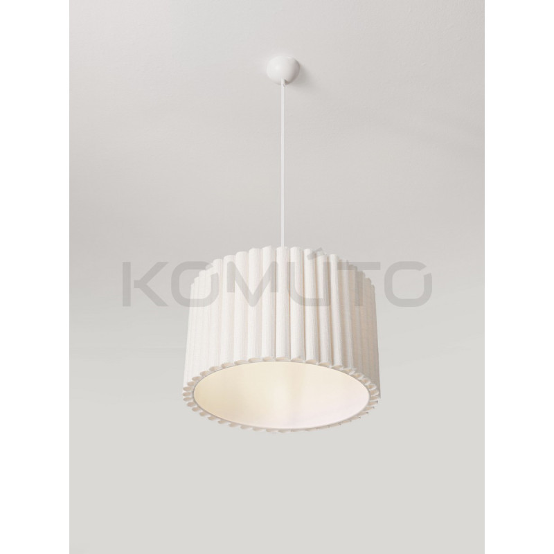 Lampa wisząca Demeter – lampa z lnianej tkaniny