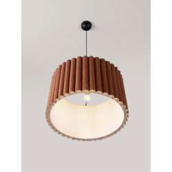 Lampa wisząca Demeter – lampa z lnianej tkaniny