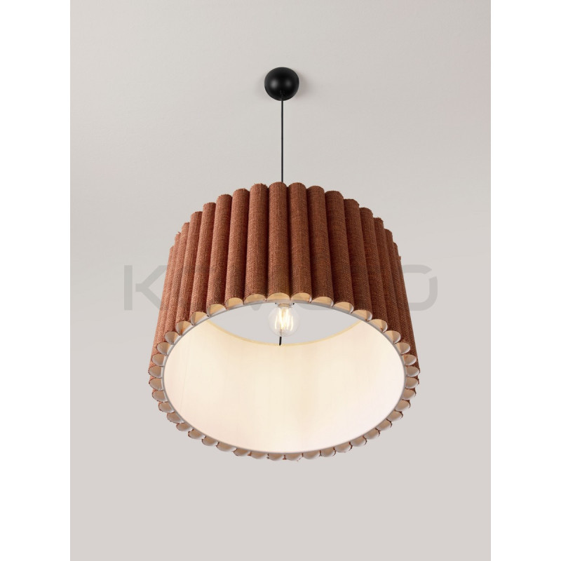 Lampa wisząca Demeter – lampa z lnianej tkaniny
