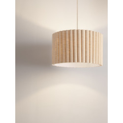 Lampa wisząca Demeter – lampa z lnianej tkaniny