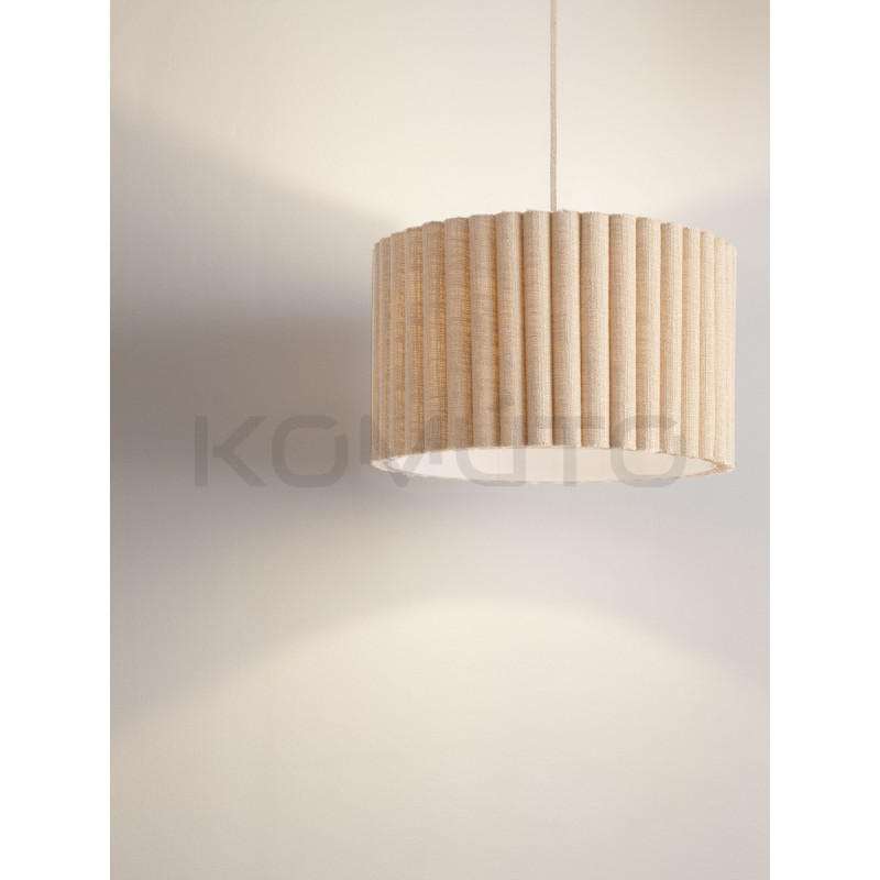 Lampa wisząca Demeter – lampa z lnianej tkaniny
