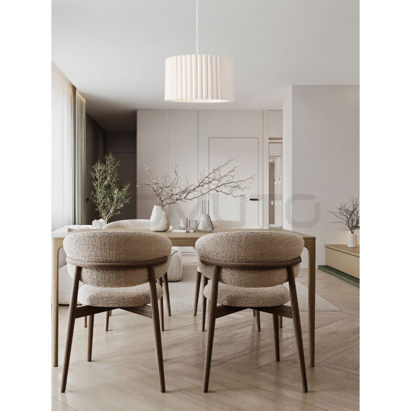 Lampa wisząca Demeter – lampa z lnianej tkaniny