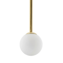 Lampa wisząca glamour NERI złota białe klosze do salonu