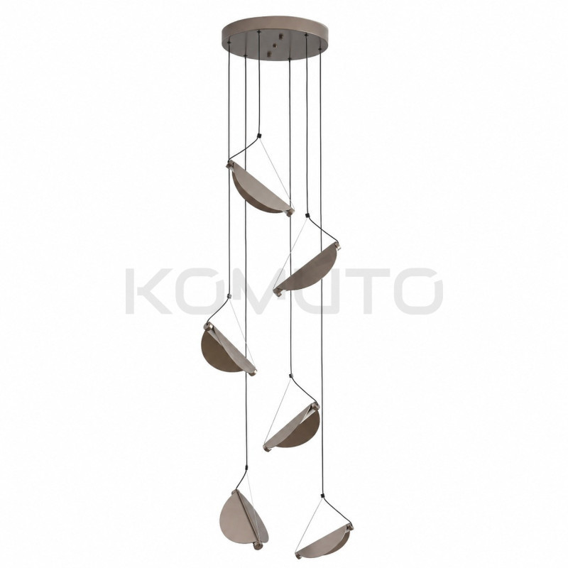 Lampa NAMI-6 LED – artystyczna forma w szarym aluminium