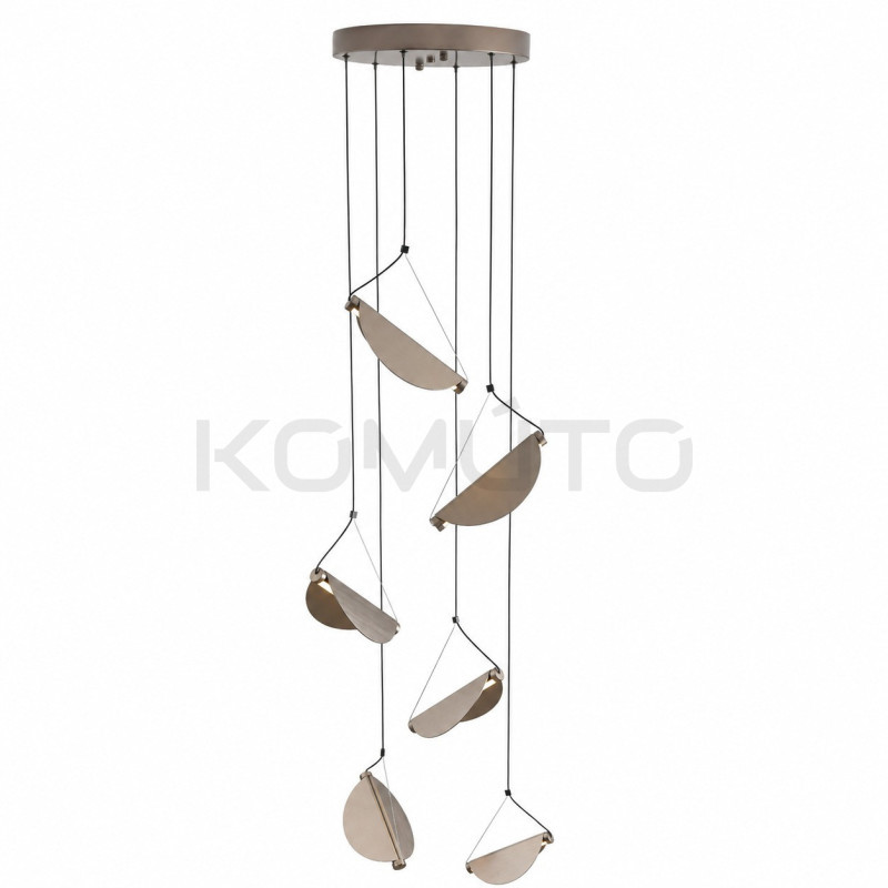 Lampa NAMI-6 LED – artystyczna forma w szarym aluminium