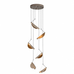 Lampa NAMI-6 LED – artystyczna forma w szarym aluminium