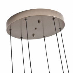 Lampa NAMI-6 LED – artystyczna forma w szarym aluminium