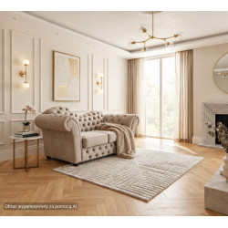 Mała sofa chesterfield z funkcją spania Madame Wave 2 os.