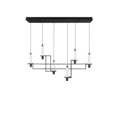 NEXO – czarna lampa wisząca LED | Komuto