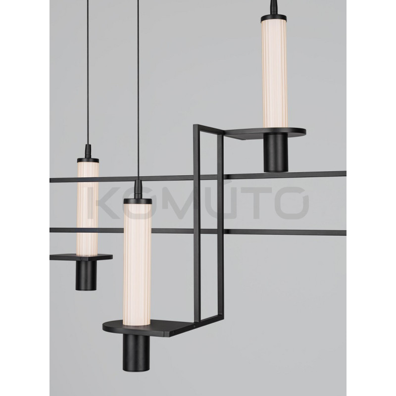 NEXO – czarna lampa wisząca LED | Komuto
