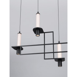 NEXO – czarna lampa wisząca LED | Komuto