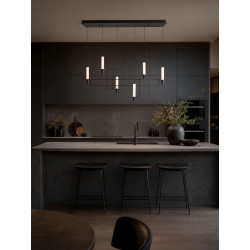NEXO – czarna lampa wisząca LED | Komuto