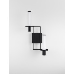 NEXO 2 – designerski kinkiet LED z ryflowanym szkłem