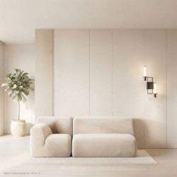NEXO 2 – designerski kinkiet LED z ryflowanym szkłem