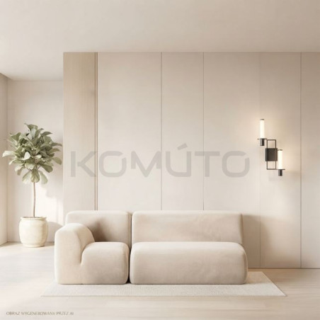 NEXO 2 – designerski kinkiet LED z ryflowanym szkłem