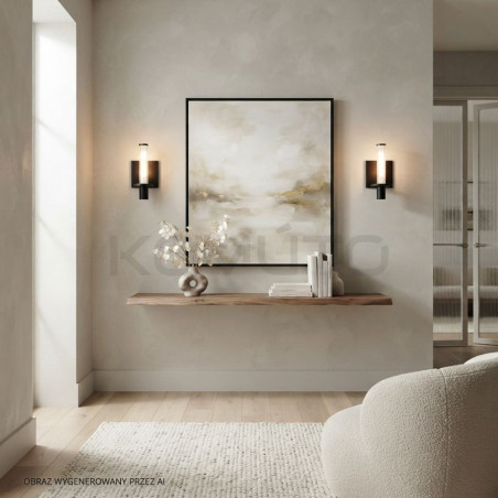 NEXO 1 – designerski kinkiet LED z ryflowanym szkłem