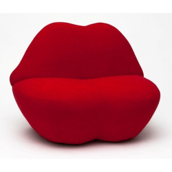 Fotel designerski Usta inspirowany Kiss Bocca
