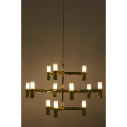 Lampa Wisząca glamour Atomic 12 złota nad stół