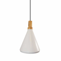 Lampa Wisząca biała Nordic Woody Tall