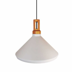 Lampa Wisząca biała Nordic Woody Wide
